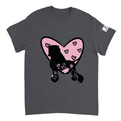 ​Barking House Premium heavyweight Unisex Poodle  Love-T-shirt /in 4 colors