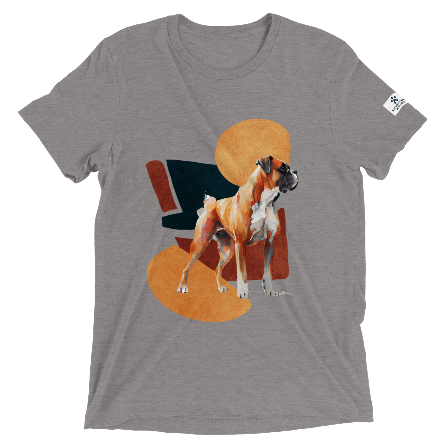 Barking House triblend Unisex Crewneck T-shirt Boxer / 4 colors