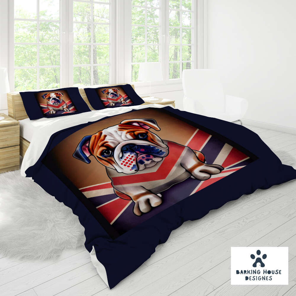 Barking House Designs English Bulldog  BED covers 3 in 1