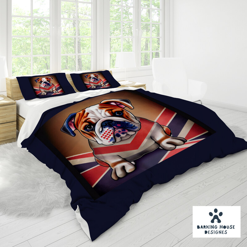 Barking House Designs English Bulldog  BED covers 3 in 1