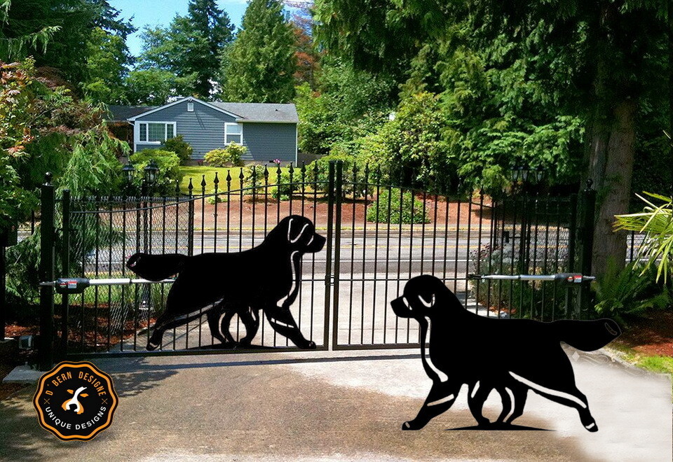 D˙Bern Designe IN and OUTside Berner metal sign cut BLACK