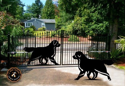 D˙Bern Designe IN and OUTside Berner metal sign cut BLACK