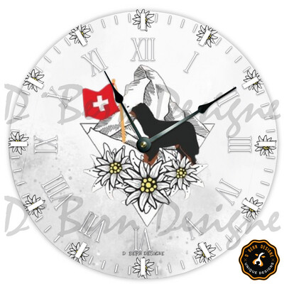 ​D`Bern Designe wooden round non-ticking Wall Clock in 2 sizes