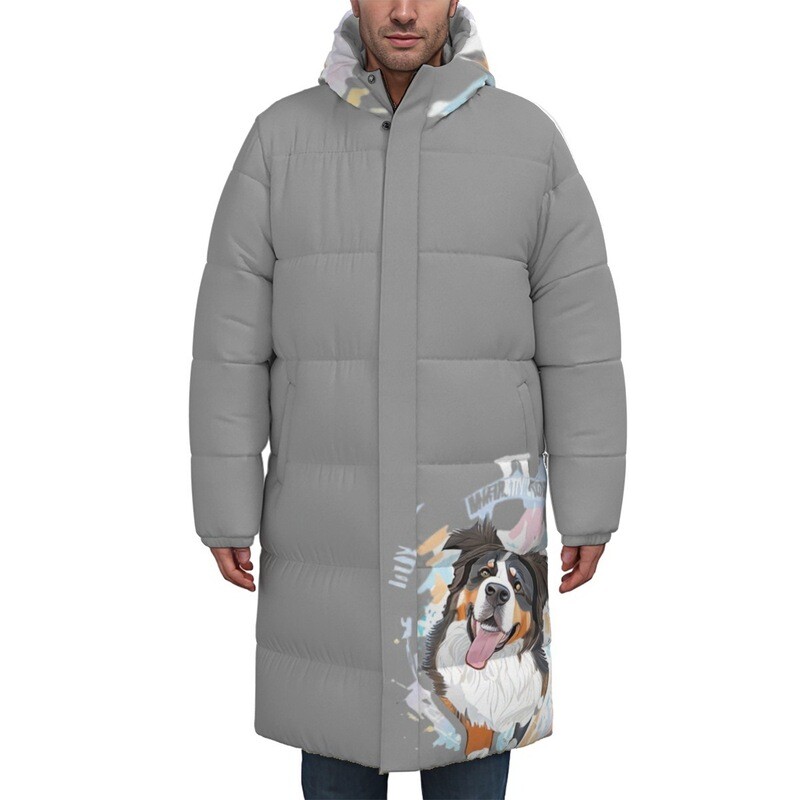 D`Bern Designe  BernerFun long winter padded jacket filled with 90% duck down and 10% feather