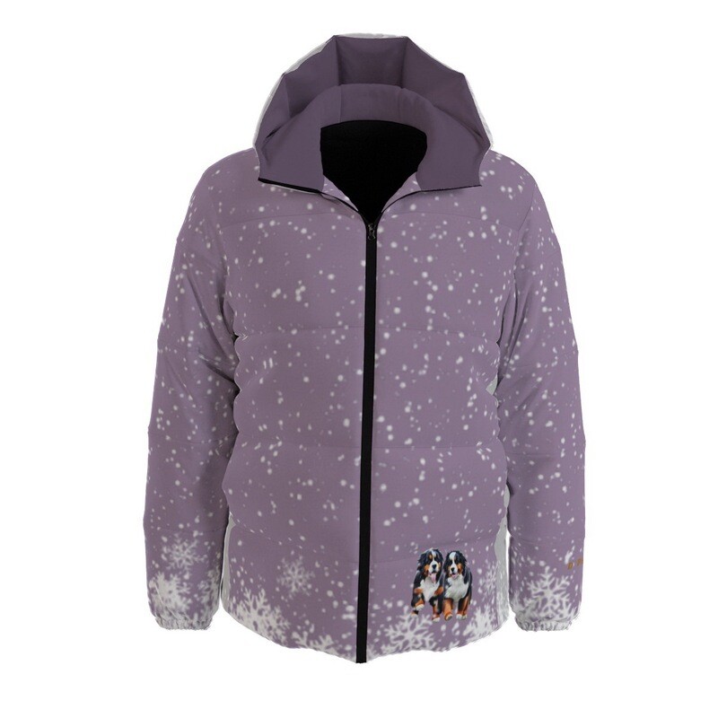 D`Bern Designe Snow run Bern look winter padded jacket V filled with 90% duck down and 10% feather/ +custom designed