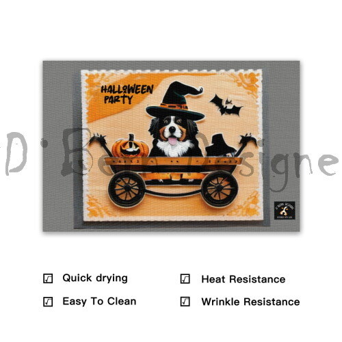 ​D˙Bern Designe Halloween Berner  Dinner Plate Mat / 2 ,4 or 6 pcs in set