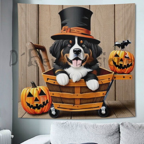 D˙Bern Designe Halloween Berner Tapestry 60 x60 inch / 152 x 152 cm