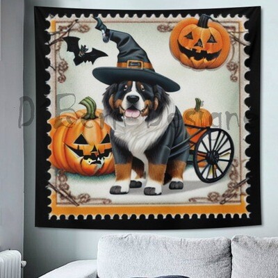 D˙Bern Designe Halloween Berner Tapestry B 60 x60 inch / 152 x 152 cm