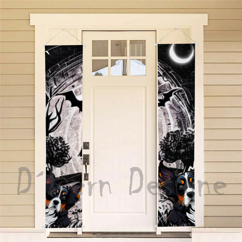 ​D´Bern Designe Halloween Berner front door hanging Banners for decoration 2pcs