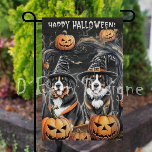 D´Bern Designe ​ Halloween Bern garden Flag / both side design