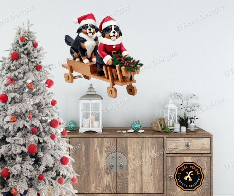 D˙Bern Designe IN and OUTside Winter D Berner  metal sign in COLORS