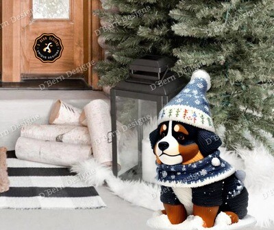 D˙Bern Designe IN and OUTside Winter  Berner  metal sign in COLORS