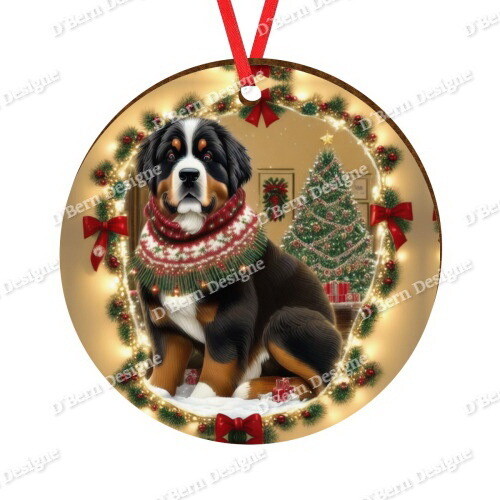 D´Bern Designe round wooden ornament Berner 16
