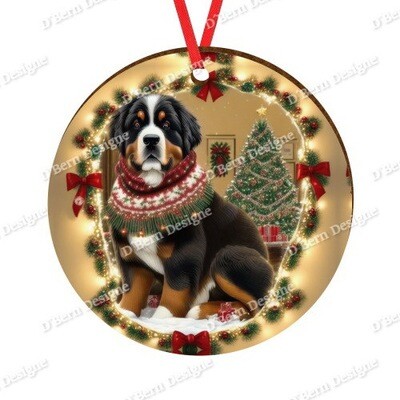 D´Bern Designe round wooden ornament Berner 16