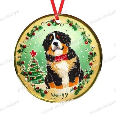 D´Bern Designe round wooden ornament Berner 4