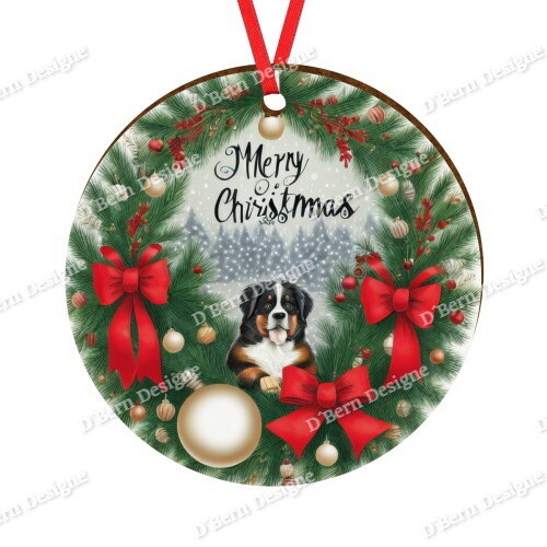 D´Bern Designe round wooden ornament Berner 5