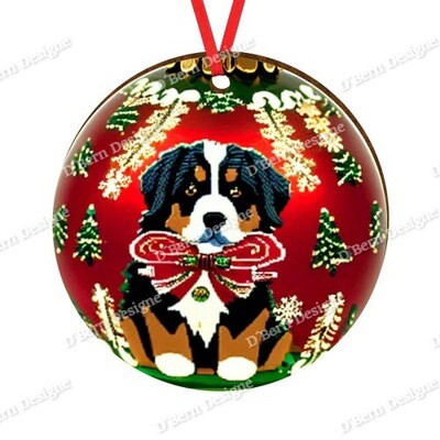 D´Bern Designe round wooden ornament Berner 6