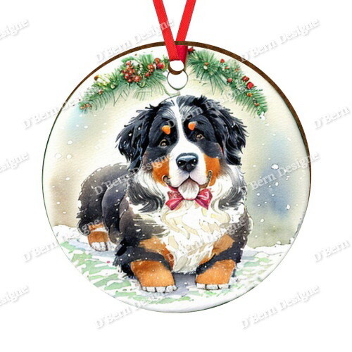 D´Bern Designe round wooden ornament Berner 8