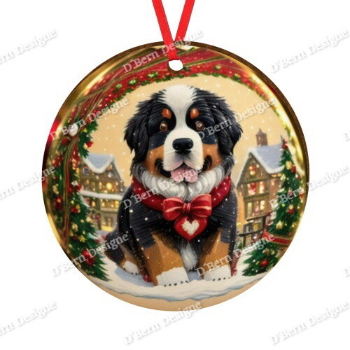 D´Bern Designe round wooden ornament Berner 21