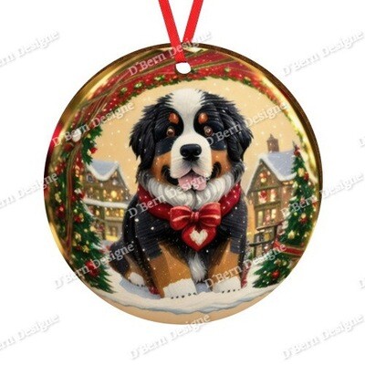 D´Bern Designe round wooden ornament Berner 21