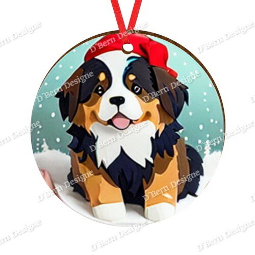 D´Bern Designe round wooden ornament Berner 18