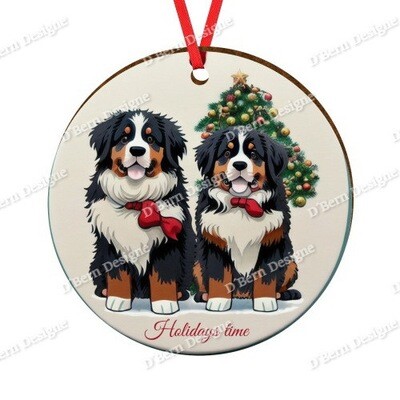 D´Bern Designe round wooden ornament Berner 20