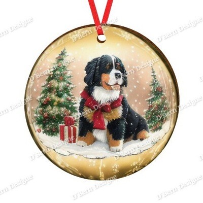 D´Bern Designe round wooden ornament Berner 24