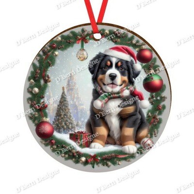 D´Bern Designe round wooden ornament Berner 25