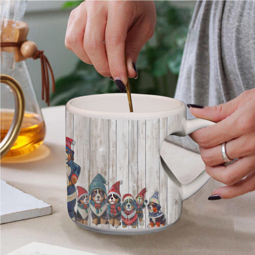 ​D˙Bern Designe Winter diatomaceous earth,handmade big mug