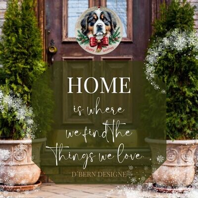 D´Bern Designe  Round Metal (tinplate) or wooden winter Berner Sign