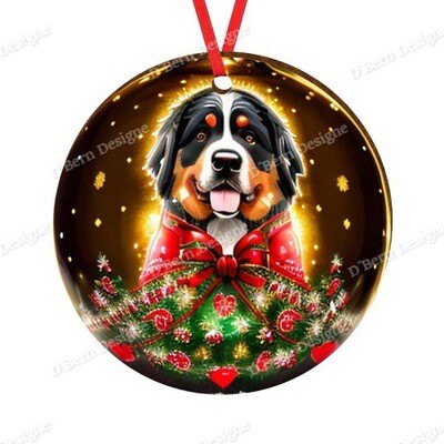 D´Bern Designe round wooden ornament Berner 26C