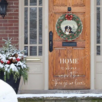D´Bern Designe  Round Metal (tinplate) or wooden winter Berner Sign2