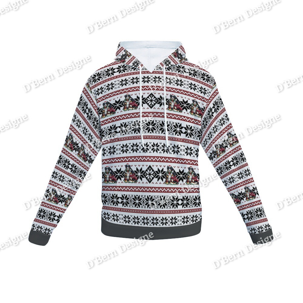 D`Bern Designe Plush Spun Velvet Winter Berner Hoodie with Pockets C