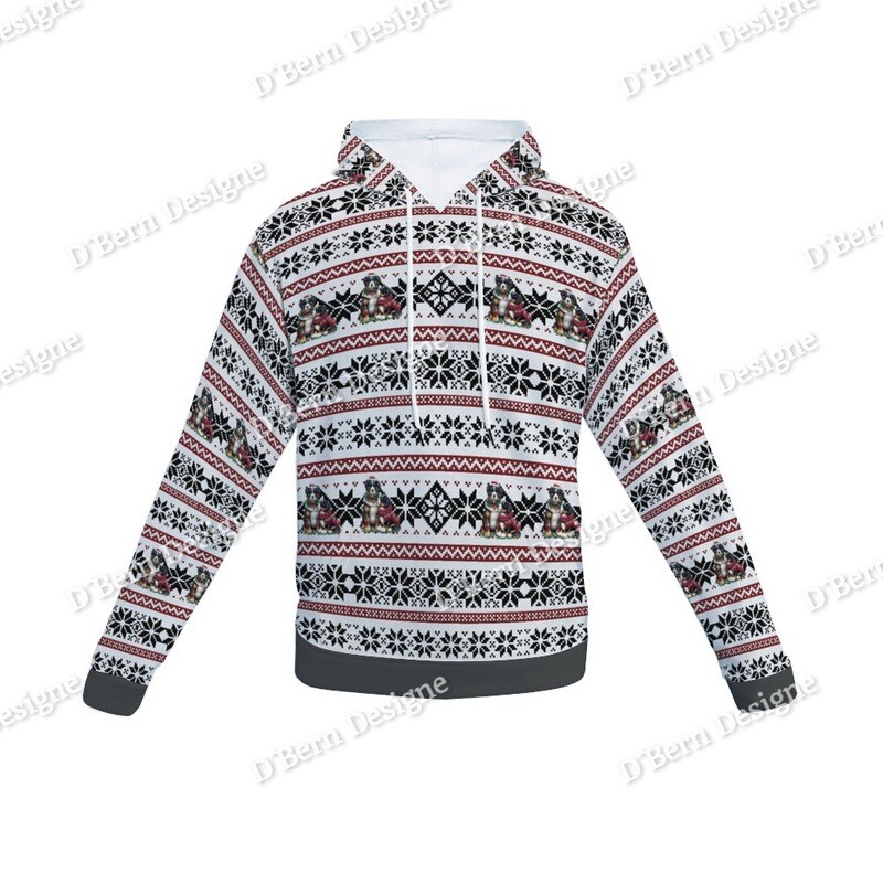 D`Bern Designe Plush Spun Velvet Winter Berner Hoodie with Pockets C