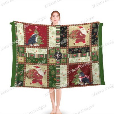 D´Bern Designe Bern Xmas sherpa blanket / in 4 sizes