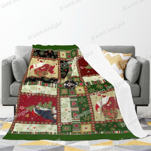 ​D´Bern Designe Berner Xmas flannel blanket  / 4 sizes