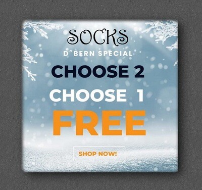 D´Bern Special "​Choose 2 & choose 1 FREE" SOCKS