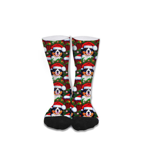 ​D´Bern Designe Bernese holidays socks unisex 40cm /O