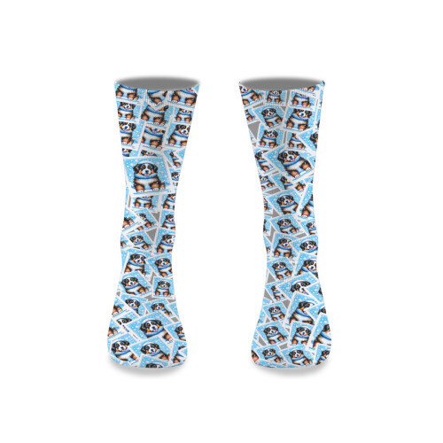 ​D´Bern Designe Bernese holidays socks Knit Mid-calf  unisex 40cm /Q