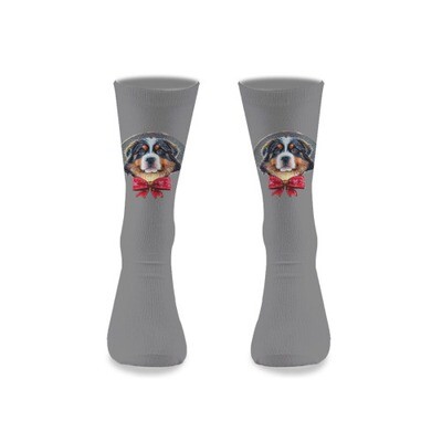 ​D´Bern Designe Bernese holidays socks Knit Mid-calf  unisex 40cm /WB