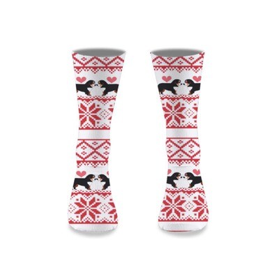 ​D´Bern Designe Bernese holidays socks Knit Mid-calf  unisex 40cm /WA