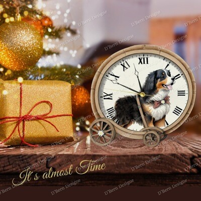D˙Bern Designe IN and OUTside Winter  Berner BCart  metal wall clock background in COLORS