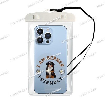 D´Bern Designe Bernese waterproof Phone Pouch Case B4-clear | in 5 colors
