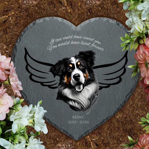 D´Bern Designe Berner memorial Headstone B/ heart or square