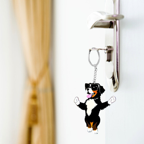 D´Bern Designe Bernese B Key chain