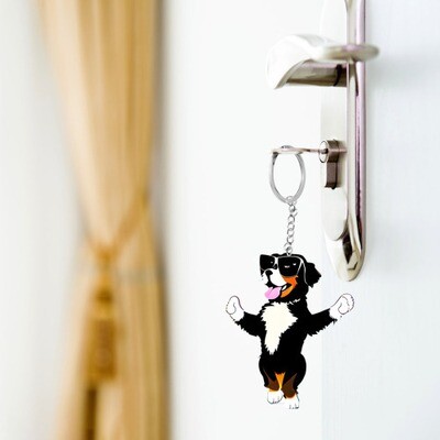 D´Bern Designe Bernese B Key chain