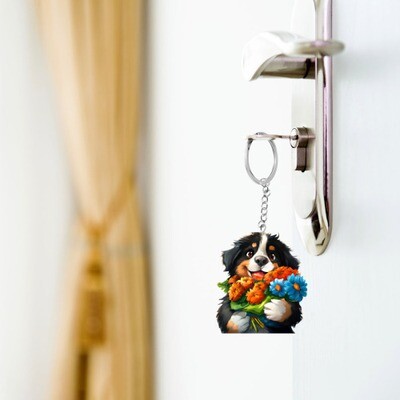 D´Bern Designe Bernese E Key chain
