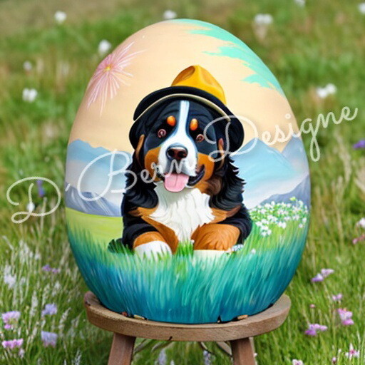 D˙Bern Designe Berner Easter egg wooden E