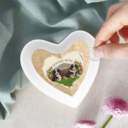 D´Bern Designe ceramic mini plate heart Berner Love