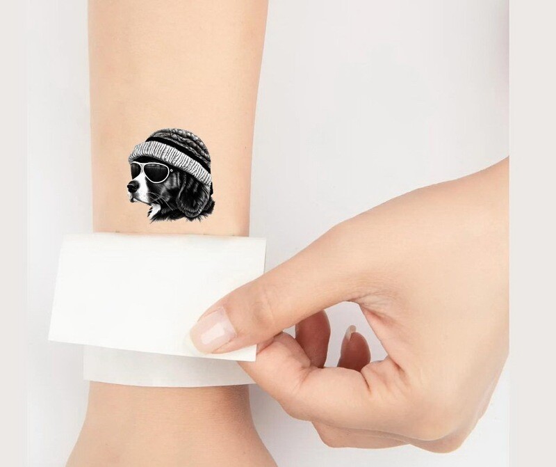 D´Bern Designe Berner temporary Tattoo sticker L / 6 stickers included